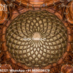 Wooden Classic Ceiling Design False Ceiling For Puja Room No-12466