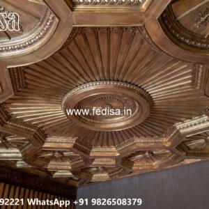 Wooden Classic Ceiling Design Simple Pop Design For Bedroom 2026 No-12475