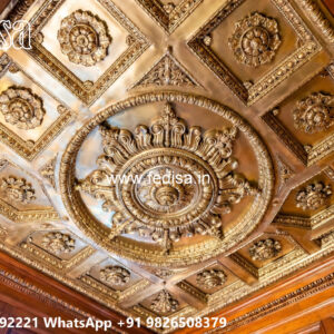 Wooden Classic Ceiling Design Pop Minus Plus Ceiling Design No-12488