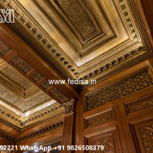 Wooden Classic Ceiling Design Pop Exterior Wall Design No-12509