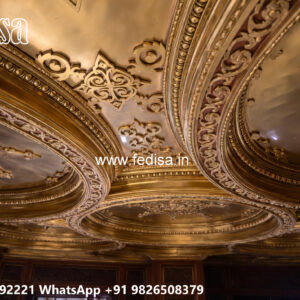 Wooden Classic Ceiling Design Pop Design Plus Minus For Drawing Room No-12516