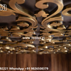 Wooden Classic Ceiling Design Pop Sheet Ceiling Design No-12517