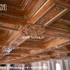 Wooden Classic Ceiling Design Pop Design For Wall Tv No-12525