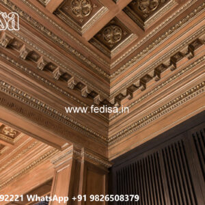 Wooden Classic Ceiling Design False Gypsum Ceiling Design No-12561
