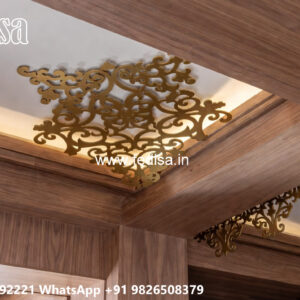 Wooden Classic Ceiling Design Designer Pop Ceiling No-12568