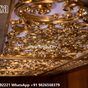 Wooden Classic Ceiling Design Pop And Wooden Ceiling Design No-12584