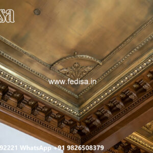 Wooden Classic Ceiling Design Only Pop Design For Room No-12592