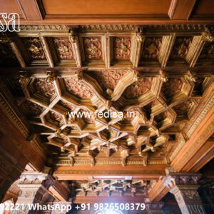 Wooden Classic Ceiling Design Pop Design Door No-12596