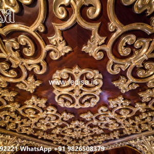 Wooden Classic Ceiling Design Pop New Dizain No-12597