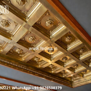 Wooden Classic Ceiling Design Pop Ceiling Design For Corridor No-12600