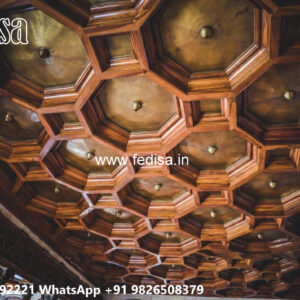 Wooden Classic Ceiling Design Gypsum Pop Design For Bedroom No-12624