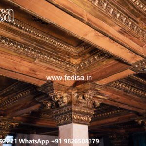 Wooden Classic Ceiling Design Plaster Of Paris Ceiling Designs For Hall No-12625