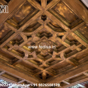 Wooden Classic Ceiling Design Wall Pop Design For Tv No-12627