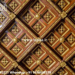 Wooden Classic Ceiling Design Pop Design 2026 No-12636