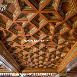 Wooden Classic Ceiling Design Pop Roof Design 2026 No-12637