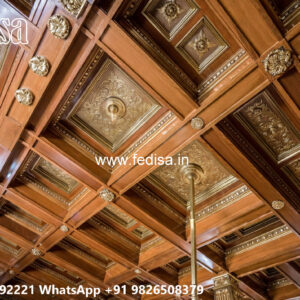 Wooden Classic Ceiling Design Pop Ceiling Design Catalog 2026 No-12659