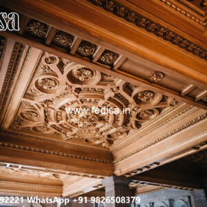 Wooden Classic Ceiling Design Pop Design In No-12661