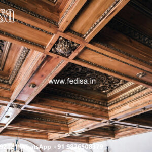 Wooden Classic Ceiling Design Ceiling Pop Cost No-12663
