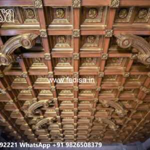 Wooden Classic Ceiling Design Pop Wall Cladding No-12666