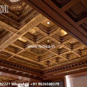 Wooden Classic Ceiling Design Fall Ceiling Design For Guest Room No-12669