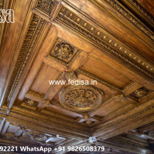 Wooden Classic Ceiling Design Pop Interior Decoration No-12672
