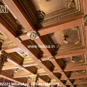 Wooden Classic Ceiling Design Fall Ceiling Best Design No-12691