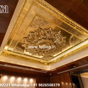 Wooden Classic Ceiling Design Kitchen Pop Minus Plus Design No-12695