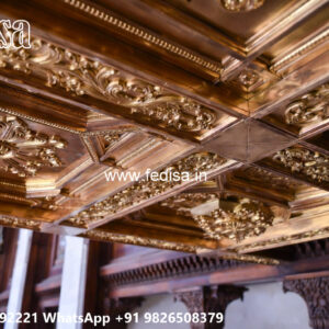 Wooden Classic Ceiling Design Classic Pop Ceiling Design No-12705
