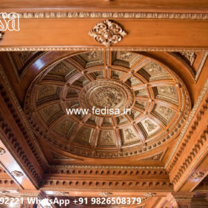 Wooden Classic Ceiling Design Pop Design Ke Color No-12717