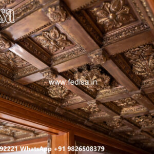 Wooden Classic Ceiling Design Heart Design False Ceiling No-12721