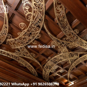 Wooden Classic Ceiling Design Pop Design Ceiling Design No-12723