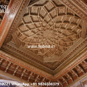 Wooden Classic Ceiling Design Pop Design Hand Made No-12725