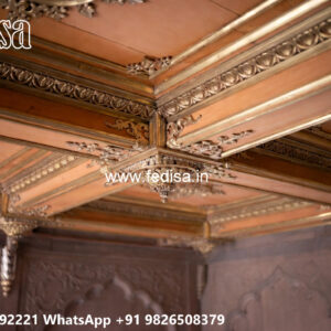 Wooden Classic Ceiling Design Pop Skirting Design No-12727