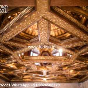 Wooden Classic Ceiling Design Kamal Ka Phool Pop Design No-12741