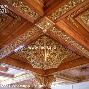 Wooden Classic Ceiling Design Pop Ka Design Minus Plus Ka No-12757