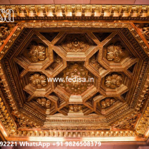 Wooden Classic Ceiling Design Sober Pop Design No-12767