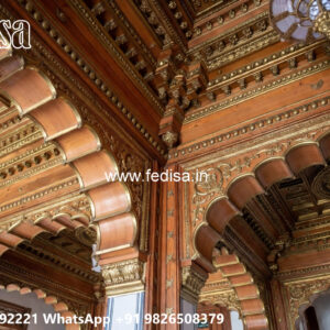 Wooden Classic Ceiling Design Bethak Ceiling Design No-12768