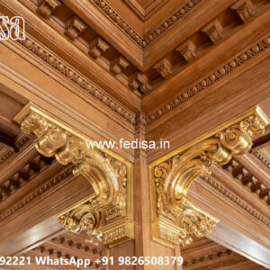 Wooden Classic Ceiling Design Pop Dizain 2026 No-12780