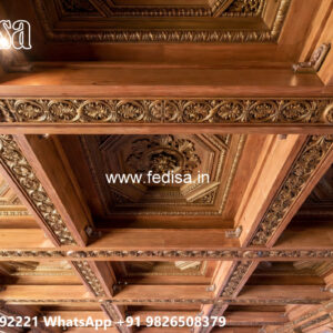 Wooden Classic Ceiling Design Passage Design Pop No-12788