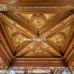 Wooden Classic Ceiling Design Pop Ceiling Plain Design No-12791