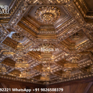 Wooden Classic Ceiling Design Chhat Ka Color Design No-12801