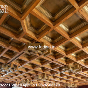 Wooden Classic Ceiling Design Plus Minus Design Color No-12809