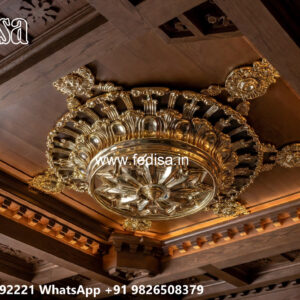 Wooden Classic Ceiling Design Pop Design Pent No-12810