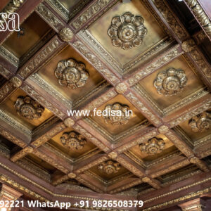 Wooden Classic Ceiling Design Pop Ceiling Drawing No-12814