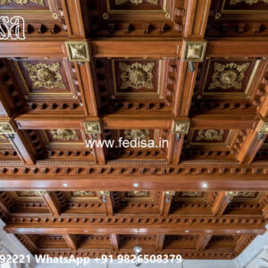Wooden Classic Ceiling Design Pop Wall Design For Tv No-12832