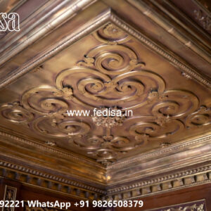 Wooden Classic Ceiling Design Pop Hall Ki Design No-12835
