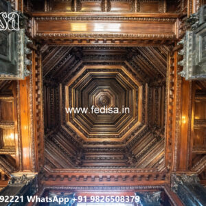 Wooden Classic Ceiling Design Luxury Pop Design For Bedroom No-12839