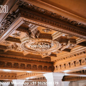 Wooden Classic Ceiling Design Pop Design Gate No-12841