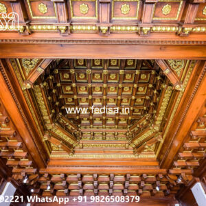 Wooden Classic Ceiling Design Pop Design For Hall New No-12850