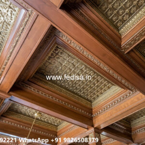 Wooden Classic Ceiling Design Pop Design For Living Room 2026 No-12851